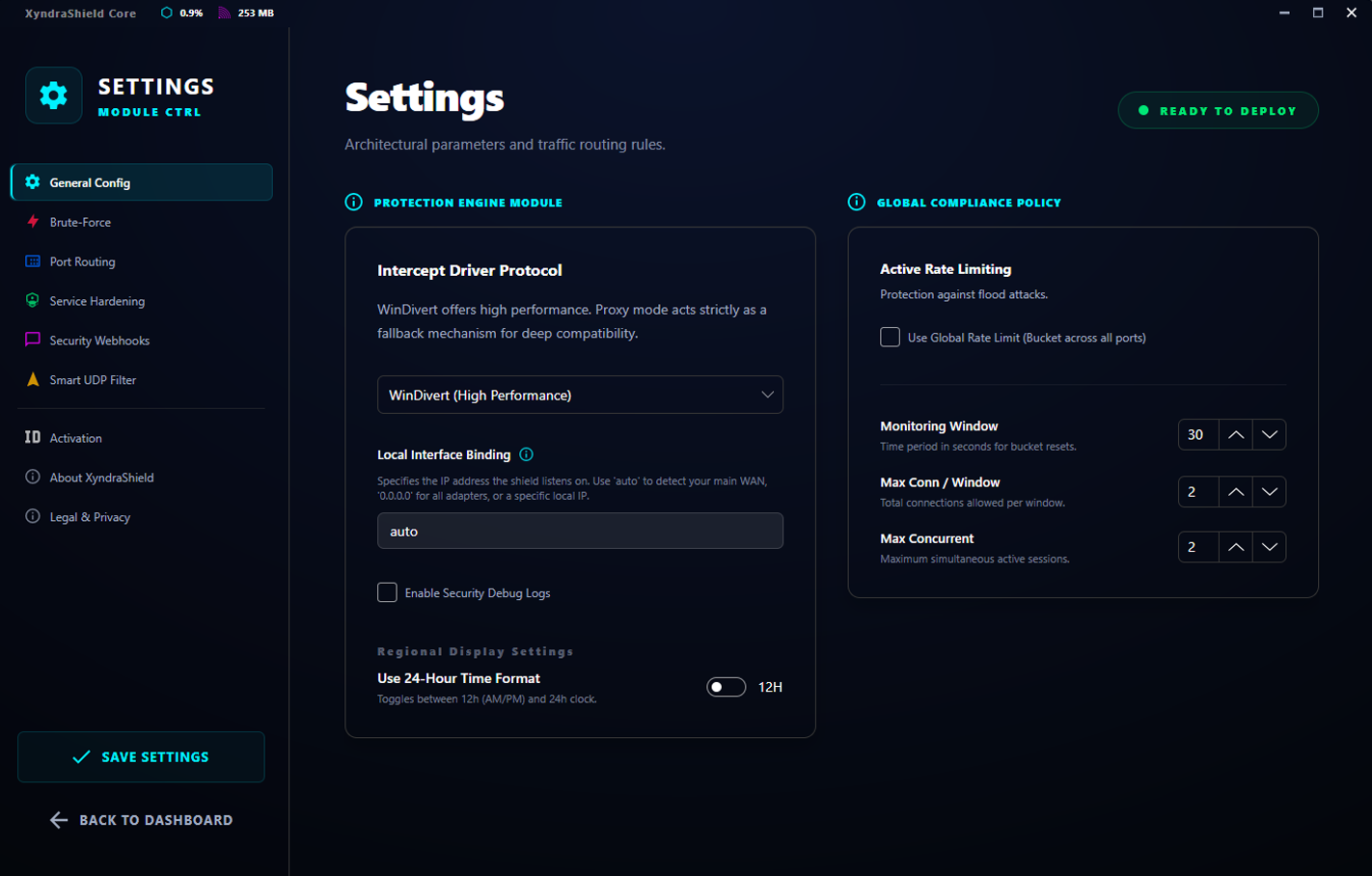 Settings Preview